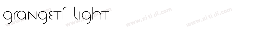 GrangeTF Light字体转换